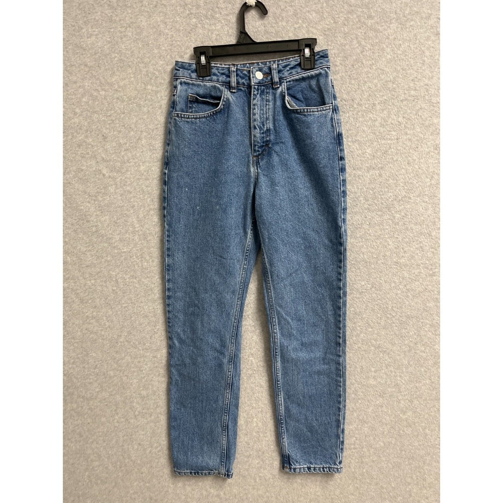Reclaimed Vintage Jeans Womens‎ 24 Blue Denim Cotton Medium Wash Tapered Leg